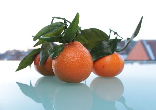 mandarins closeup food