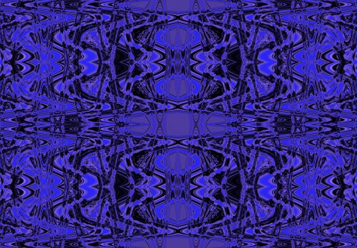 Mangled Blue &amp; Purple Wave Pattern