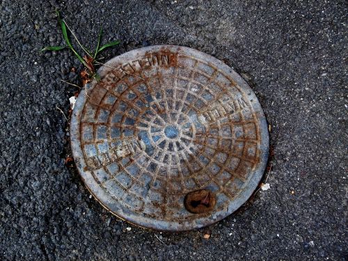 manhole cover manhole street