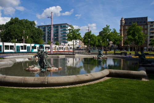 mannheim old town fountain