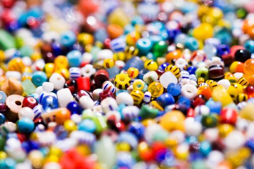 many colorful beads