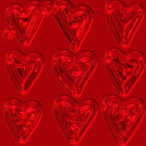 Many Red Hearts