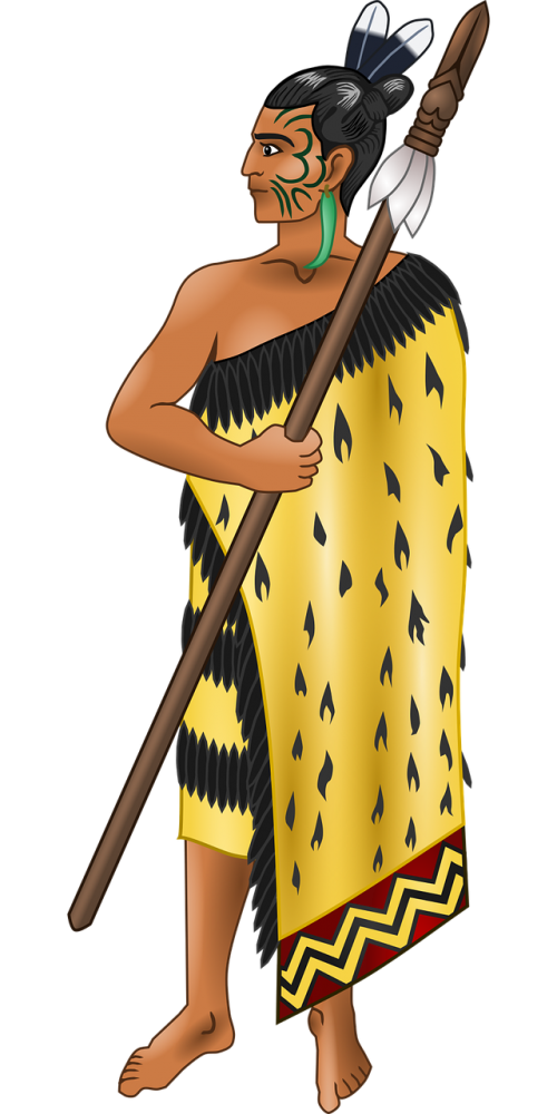 maori soldier spear