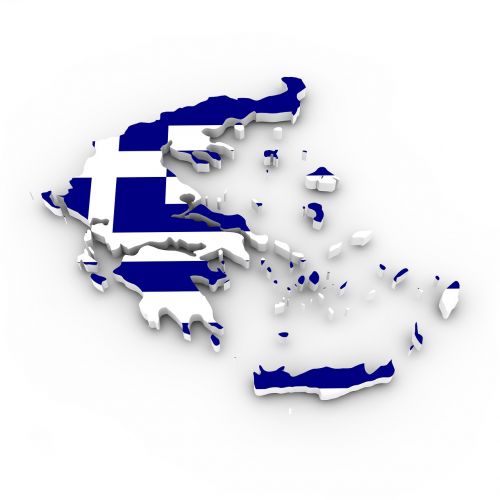 map greece flag