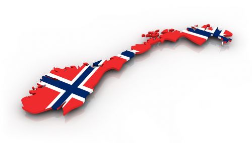 map norway flag