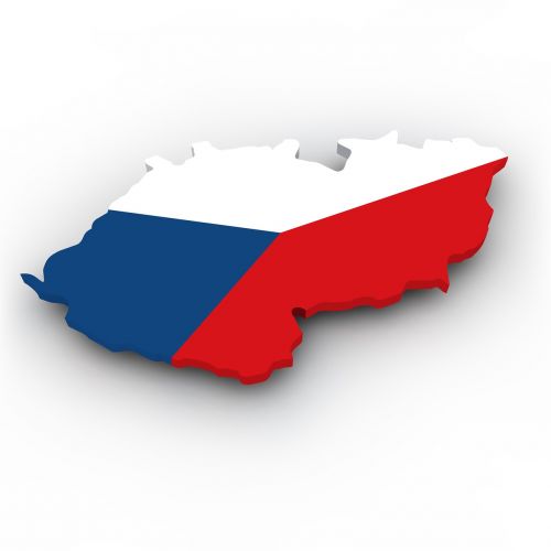 map czech republic flag
