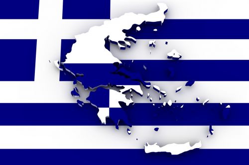 map greece flag