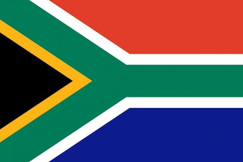 map south africa flag