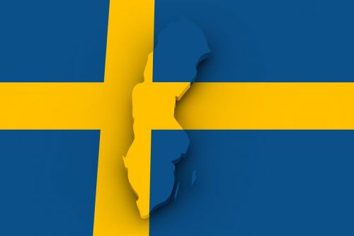 map sweden flag