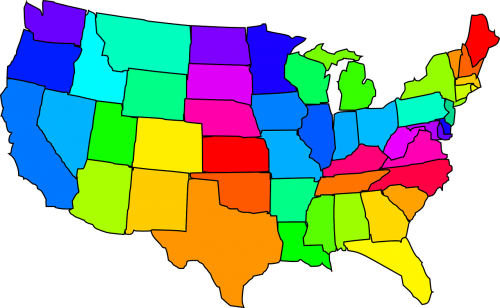 map united states usa