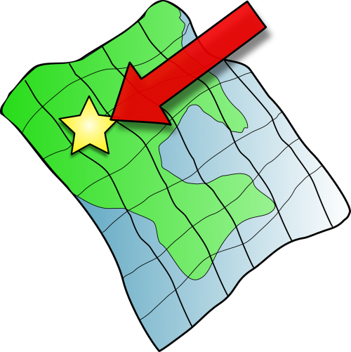 map point star