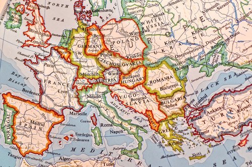 map  europe  globe