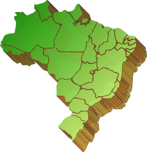 map  map of brazil division  states