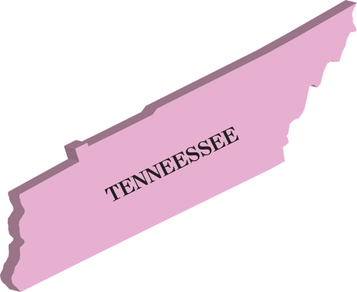 map tennessee state