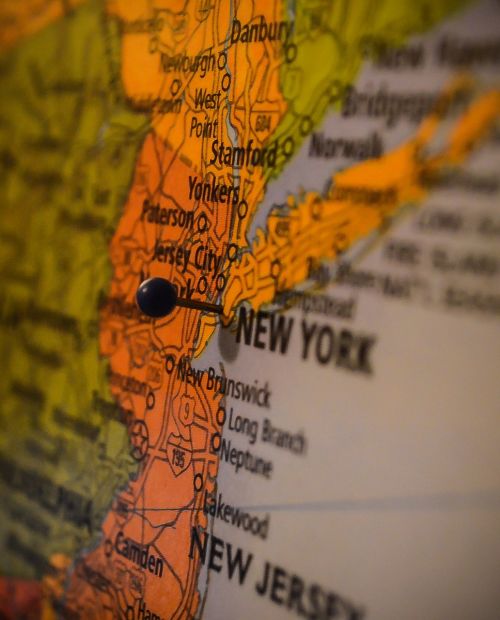 map new york new jersey