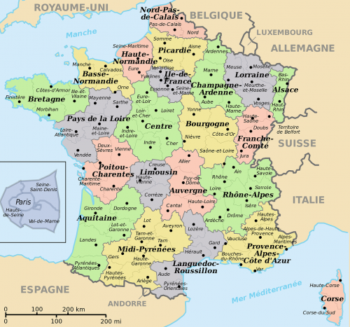 map of france translated into french departments