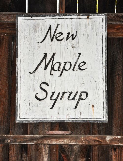 maple syrup maple vintage sign