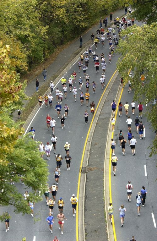 marathon runners long distance