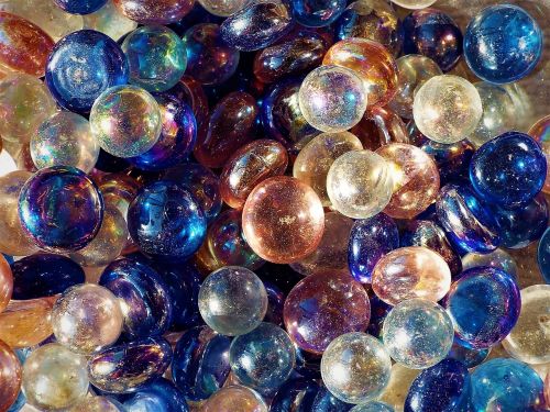 marbles pebbles glass