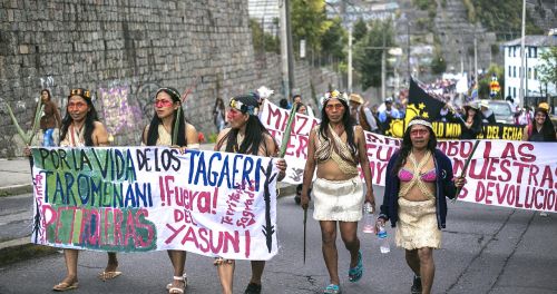 march índígena women