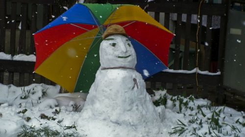 march snowman parasol