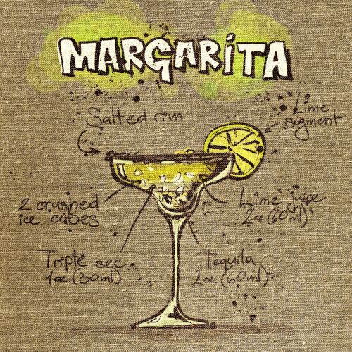 margarita cocktail tissue