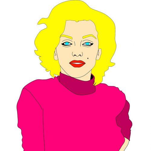 marilyn monroe illustration woman