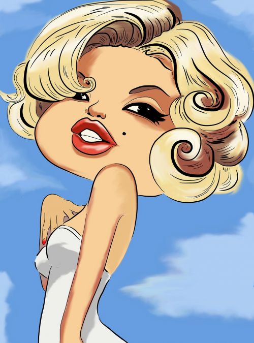 marilyn monroe cartoon graphic