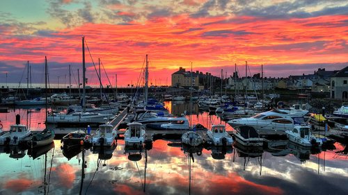 marina  boats  sea