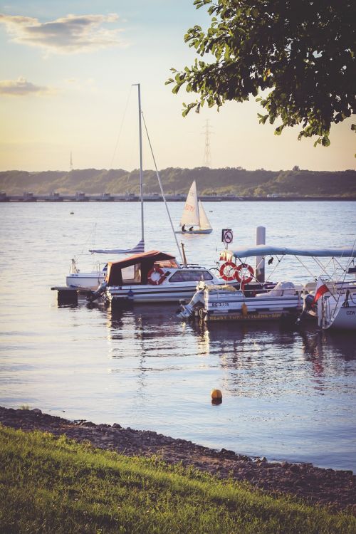 marina boat sunset