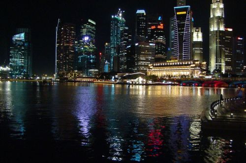 marina centre singapore night