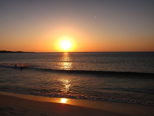 marine sunset sand