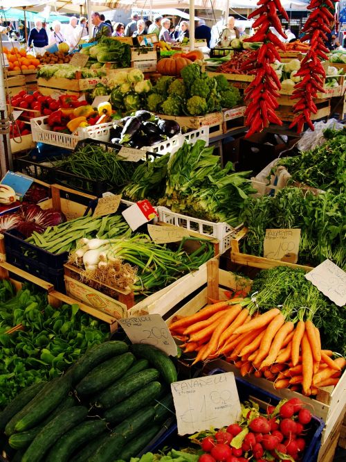 market vegetables food