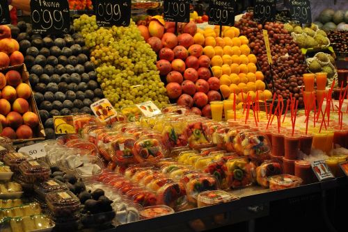 market juice fruits