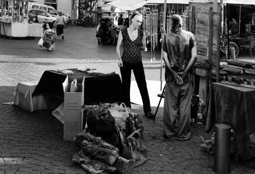 market black and white creative