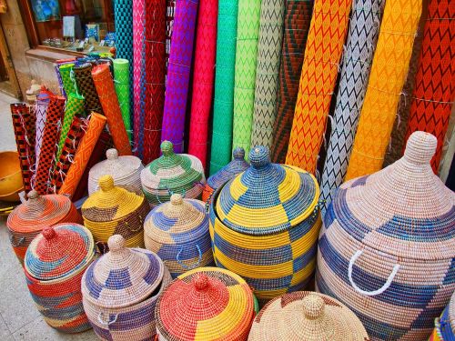 market baskets matting