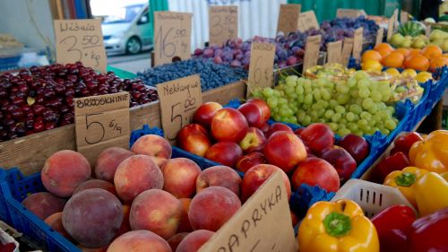 market vegetables fruit