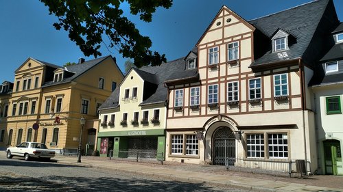 marketplace  olbernhau  ore mountains