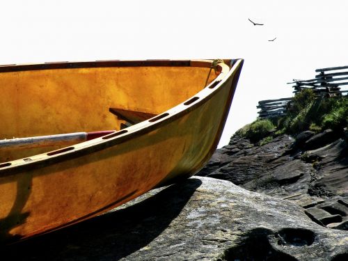 marooned boat coast