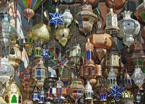 marrakech market lamps