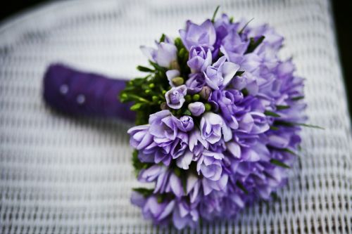 marriage flower purple flowers