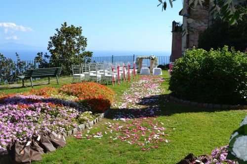 marriage flowers landscape