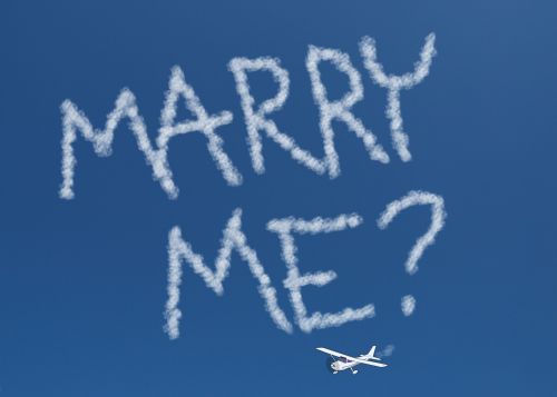 Marry Me Skywriting
