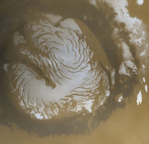 mars planet north pole