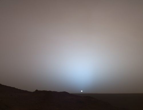 mars planet sunrise