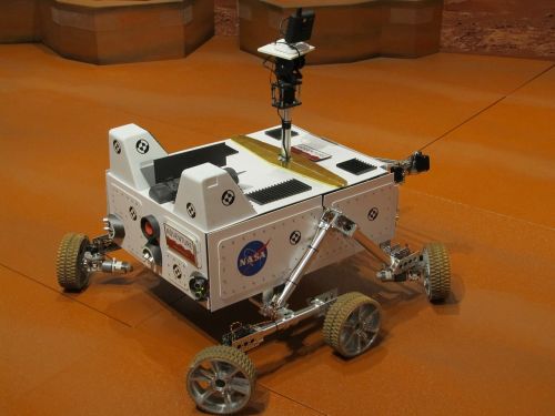 mars rover robot exhibit