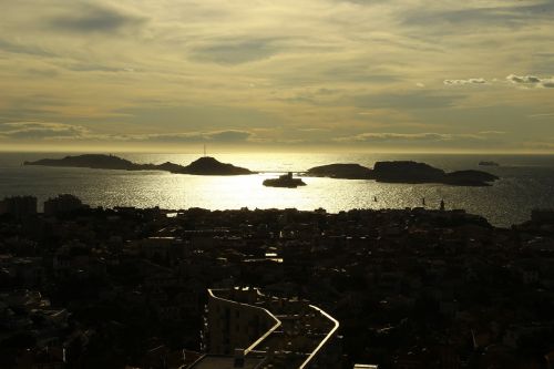 marseille sunset reflections on the water