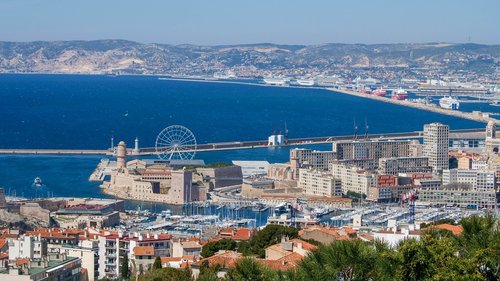 marseille  panorama  mediterranean