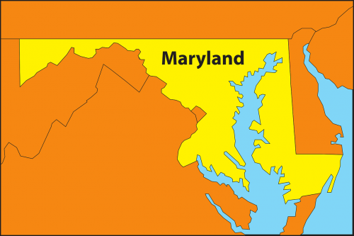 maryland map geography