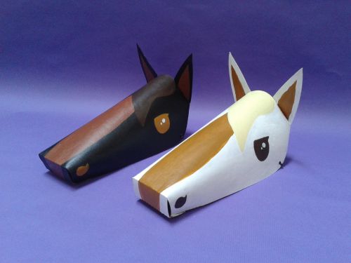 mask horse paper